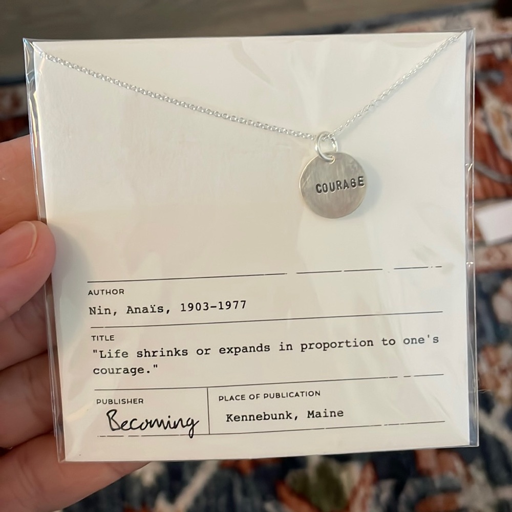 Sterling Silver Courage Necklace